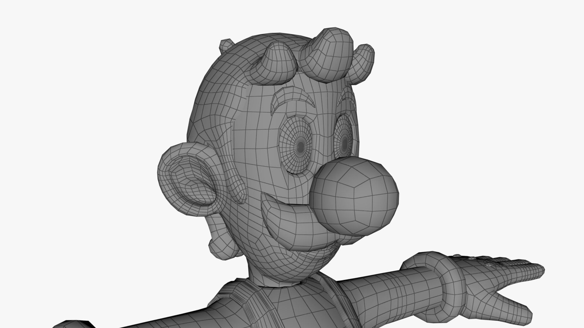 Mario And Luigi Low-poly 3D model_24