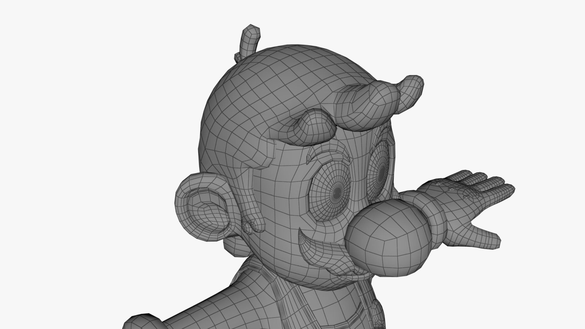 Mario And Luigi Low-poly 3D model_57