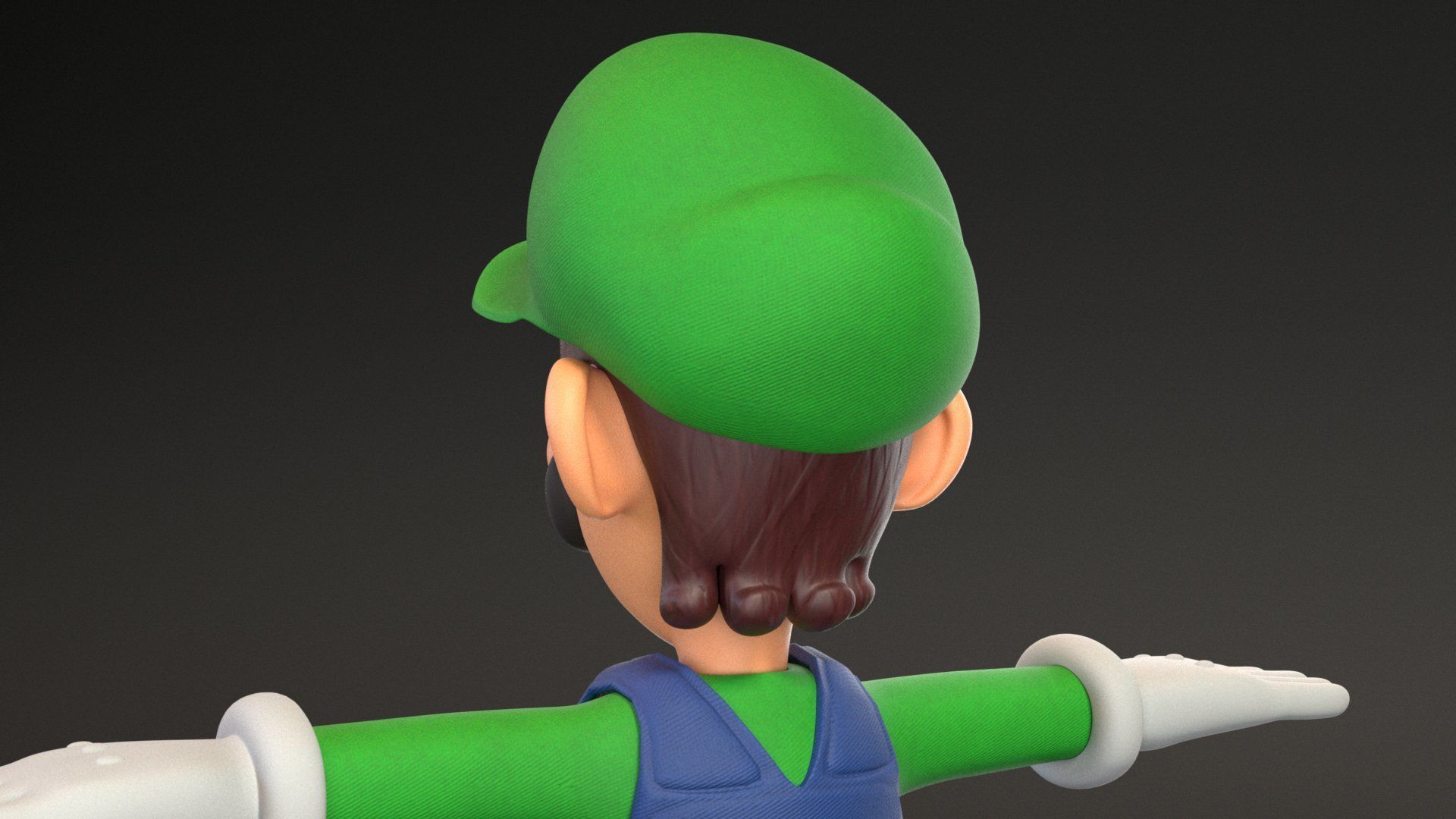 Mario And Luigi Low-poly 3D model_11