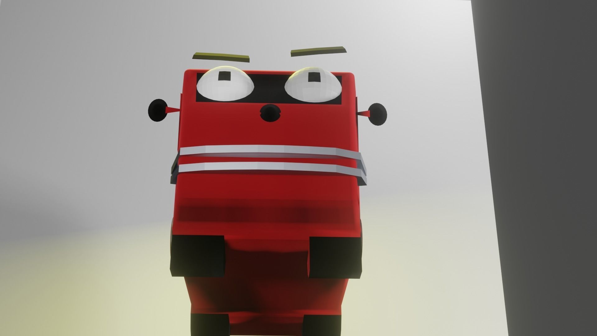 Happy Van Free low-poly 3D model_2