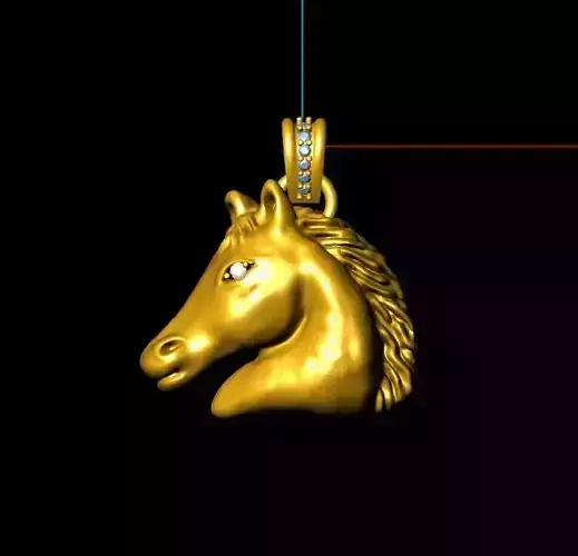 horse  pendent  3D print model