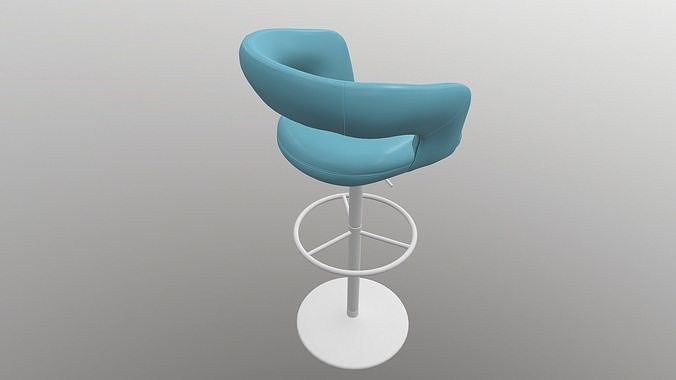 Bar Stool 3D model 5