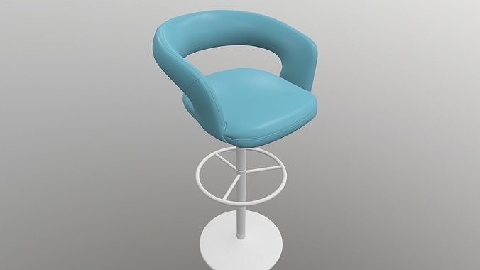Bar Stool 3D model 6