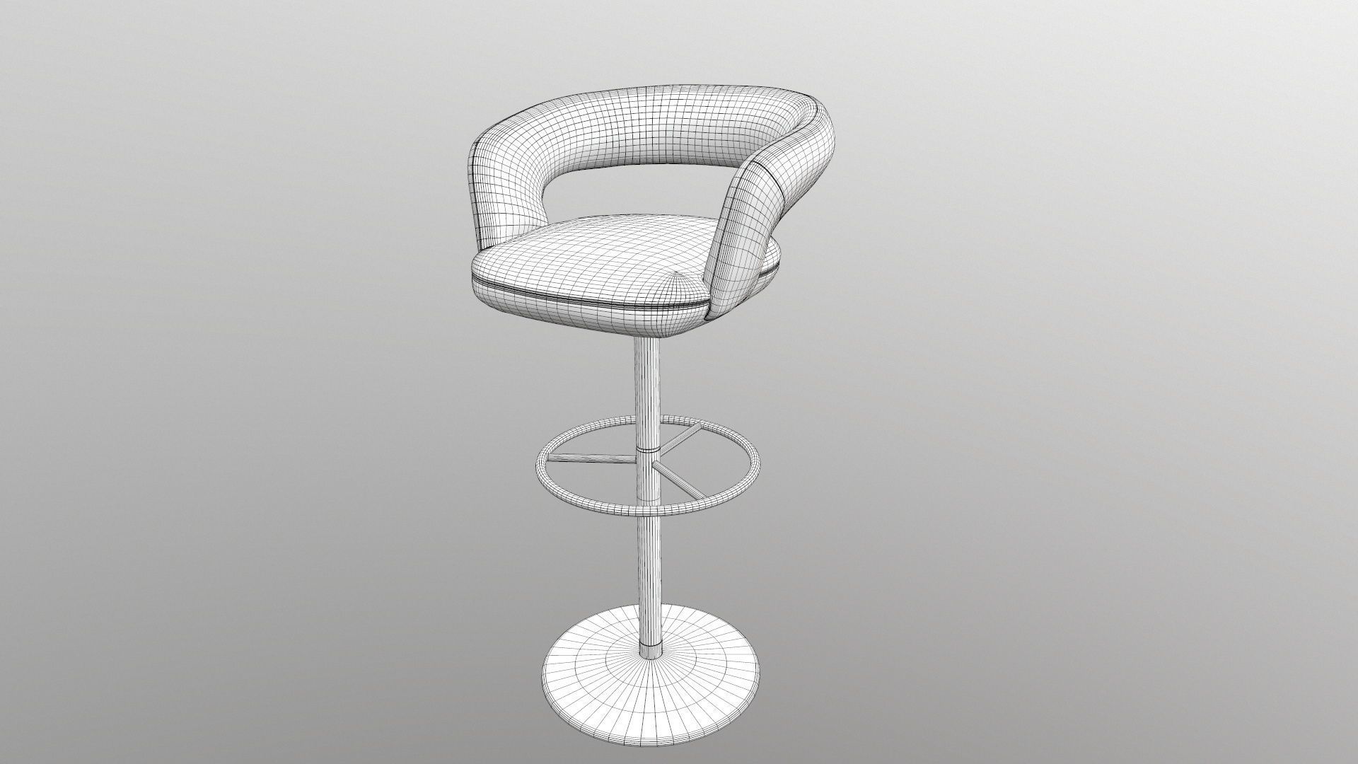 Bar Stool 3D model_18