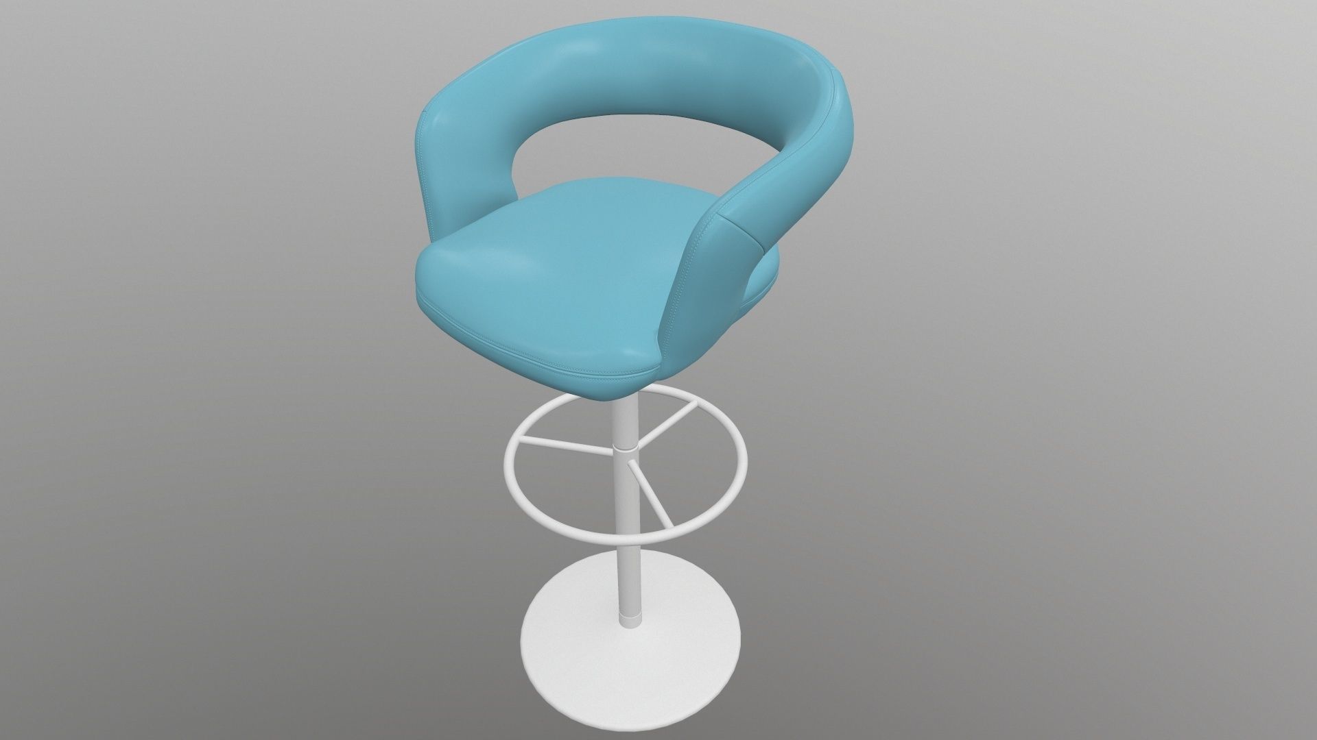 Bar Stool 3D model_2
