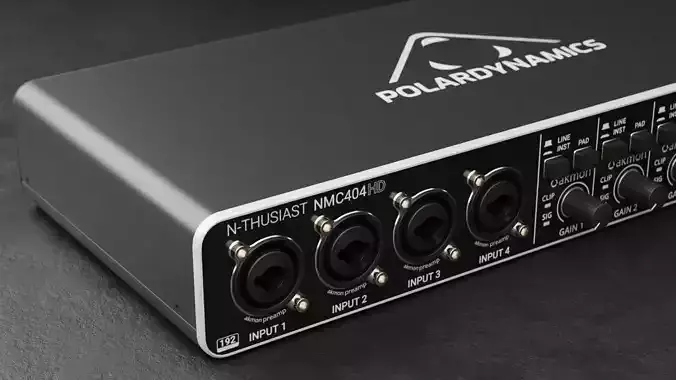 NMC404HD Audio Interface 3D model