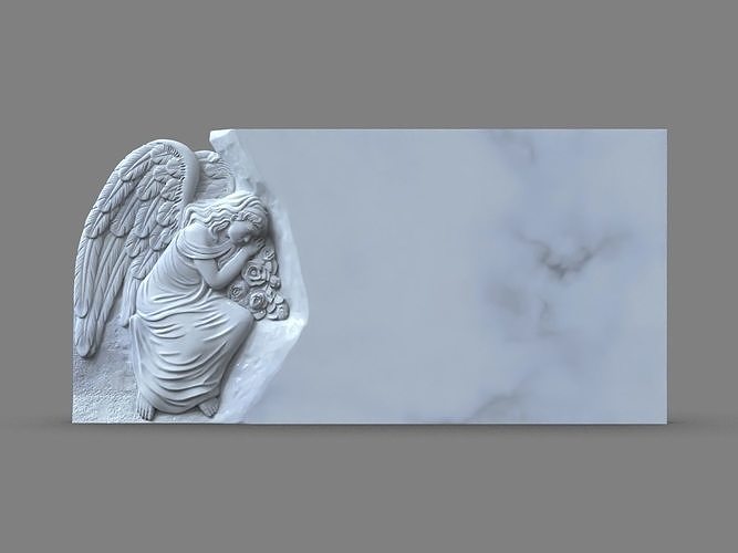 Angel Monument Tombstone 3D print model