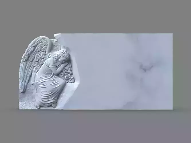 Angel Monument Tombstone 3D print model
