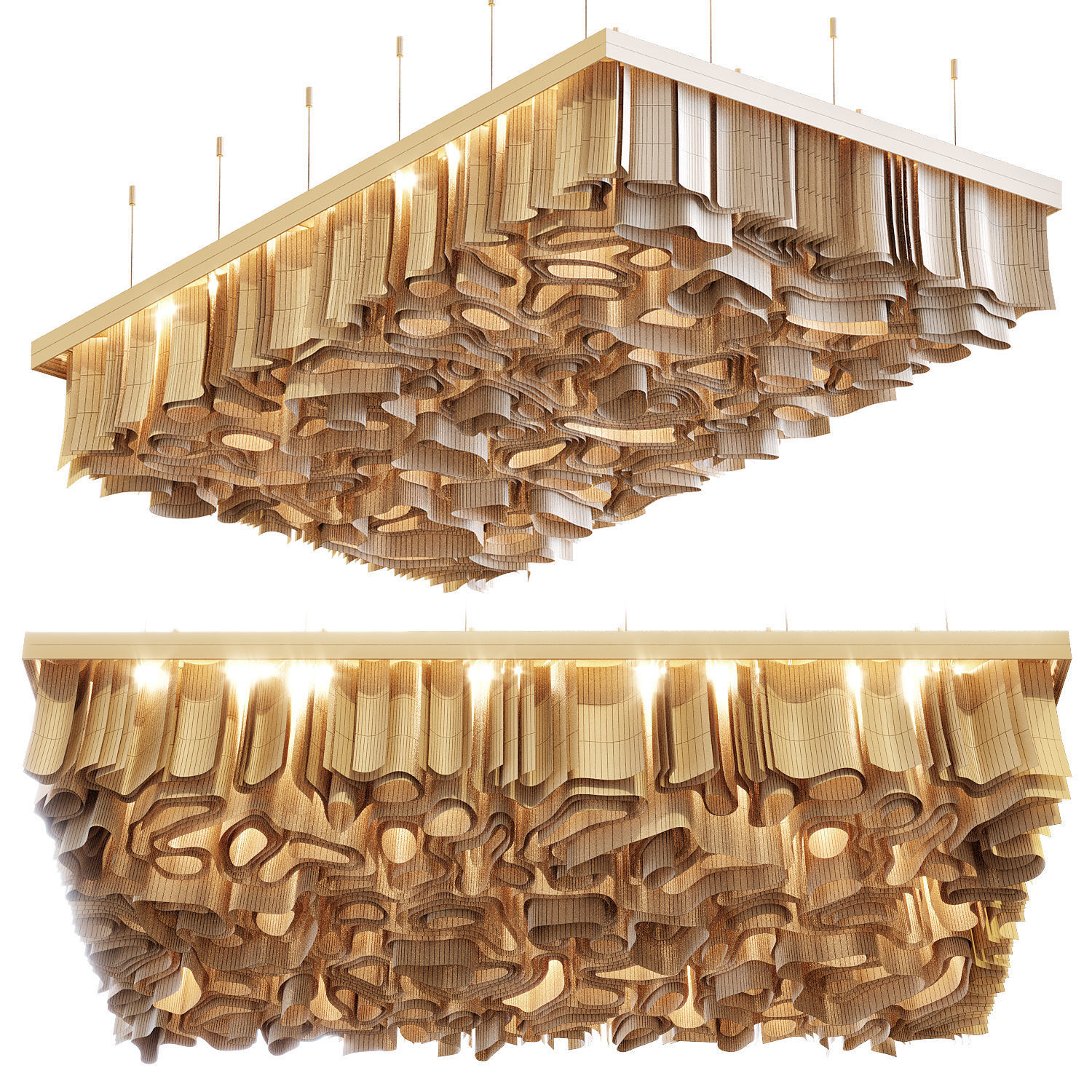 Paper Design Celing 3D model_2