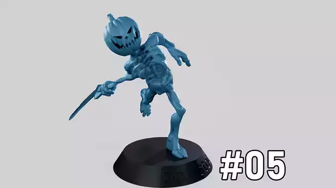 Pumpkin Undead Pose 05 3D print model