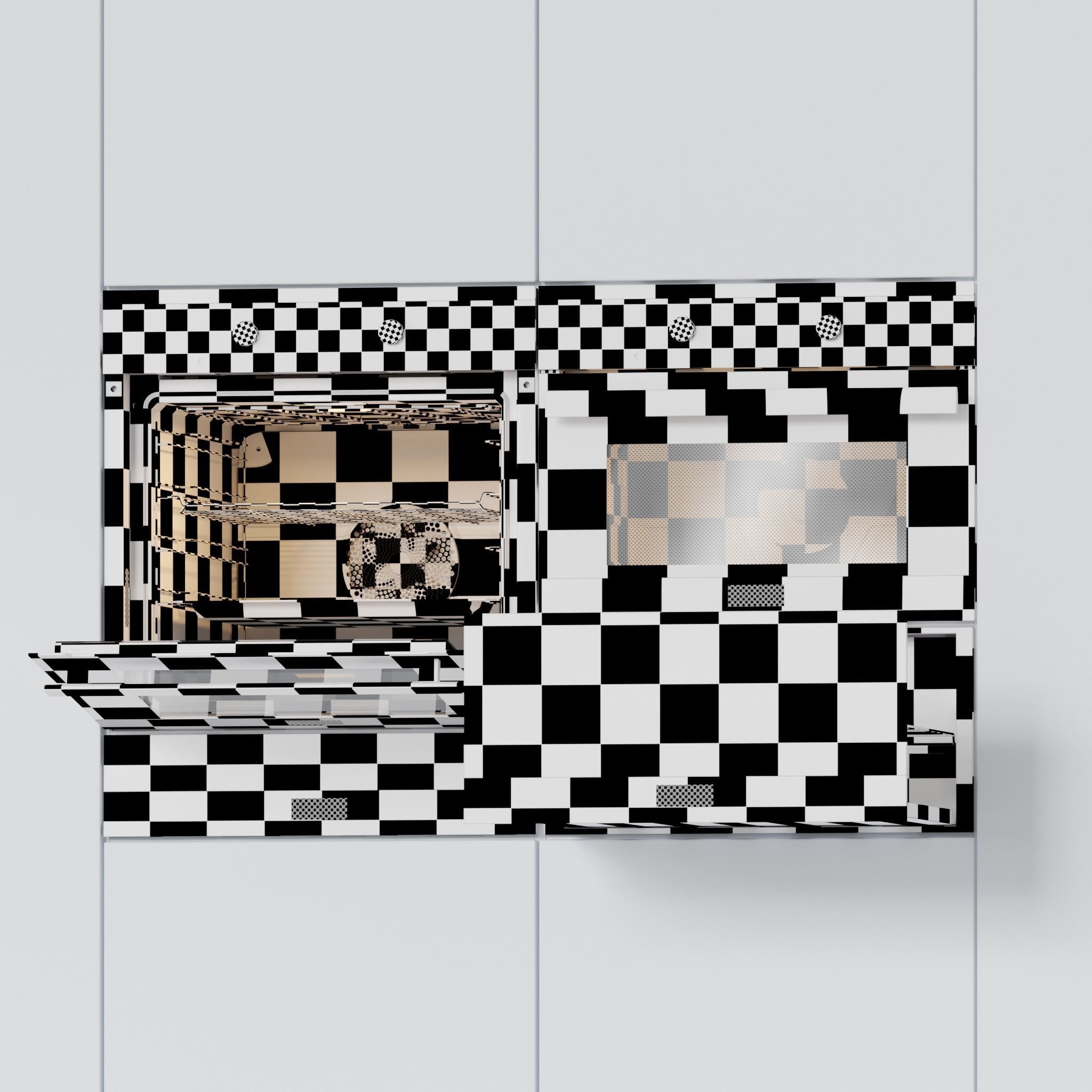 Miele Appliance  Microwave Oven Warming drawer 3D model_9