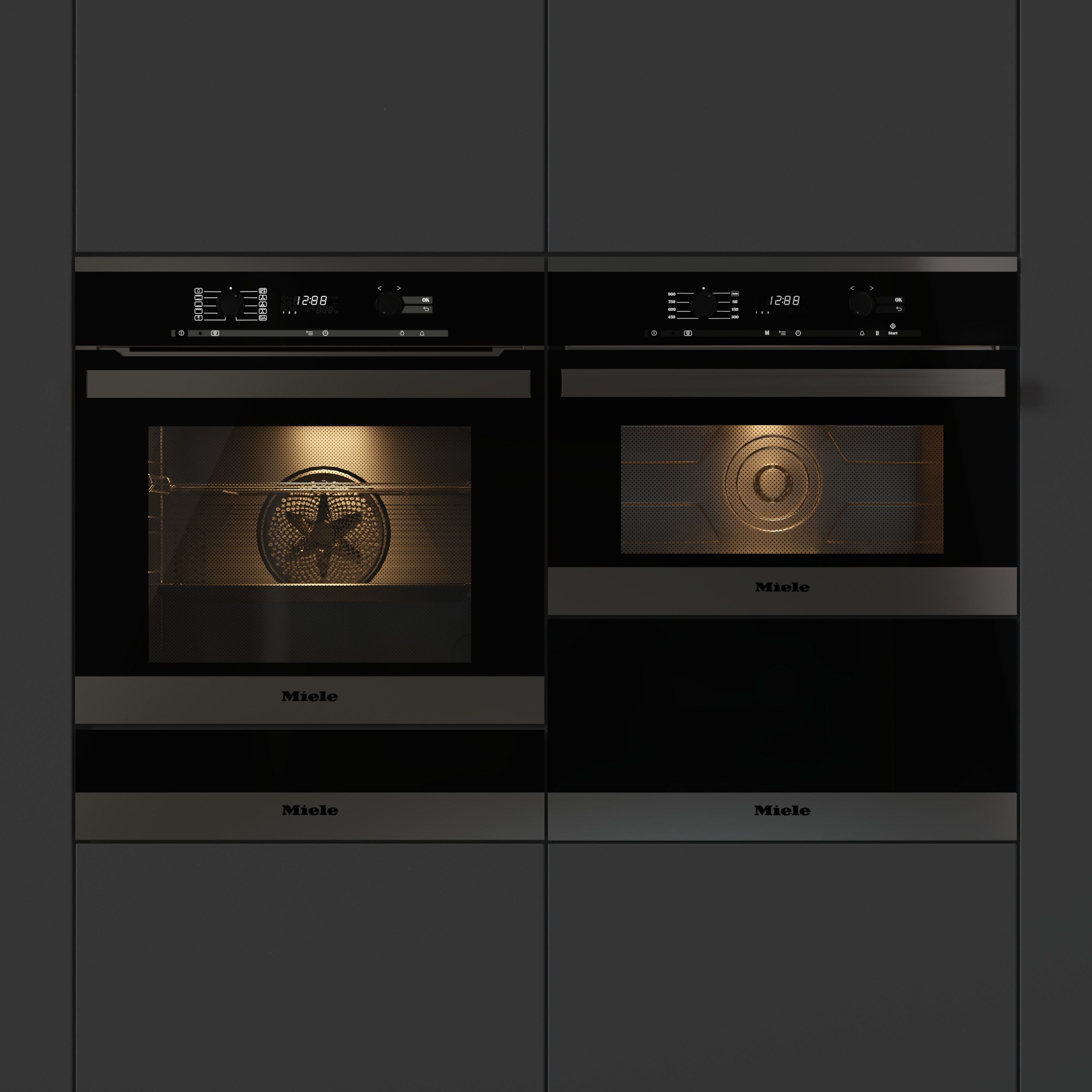 Miele Appliance  Microwave Oven Warming drawer 3D model_5