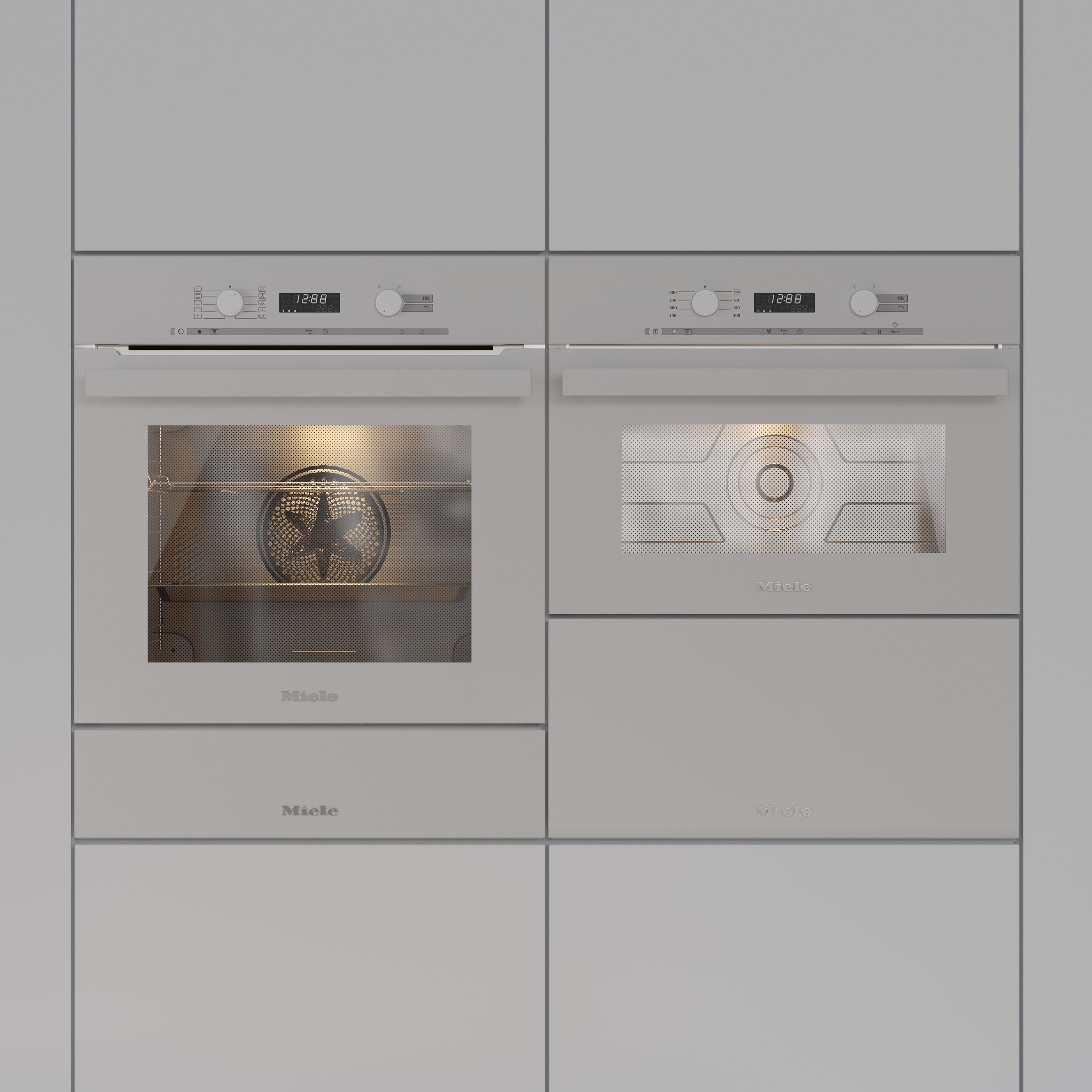 Miele Appliance  Microwave Oven Warming drawer 3D model_2