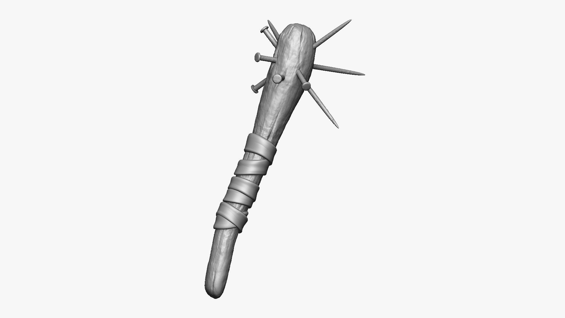 Weapon Cudgel Free 3D model_14