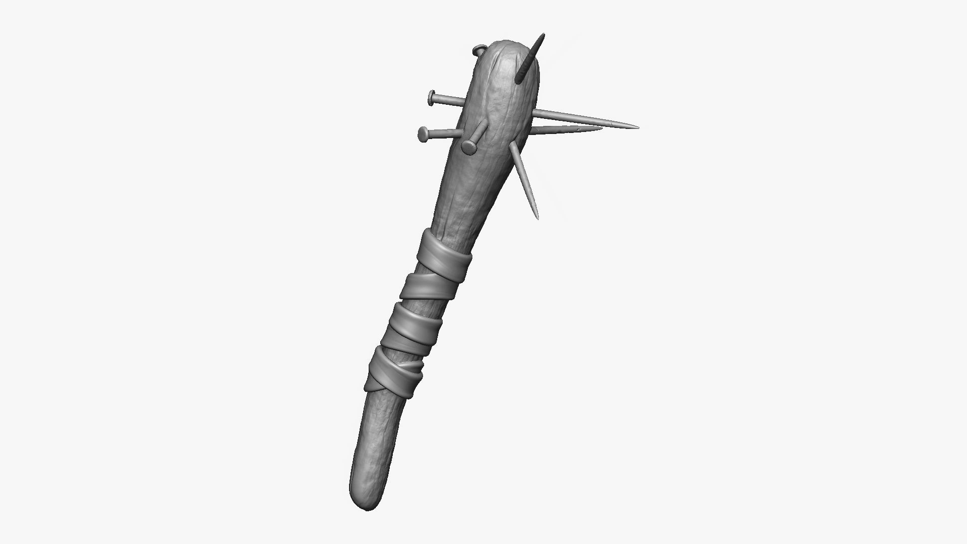 Weapon Cudgel Free 3D model_16