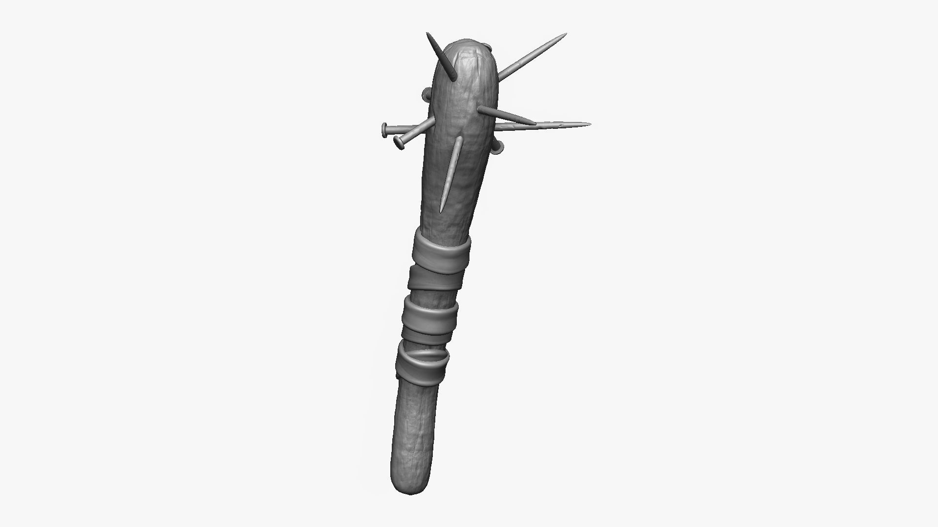 Weapon Cudgel Free 3D model_18