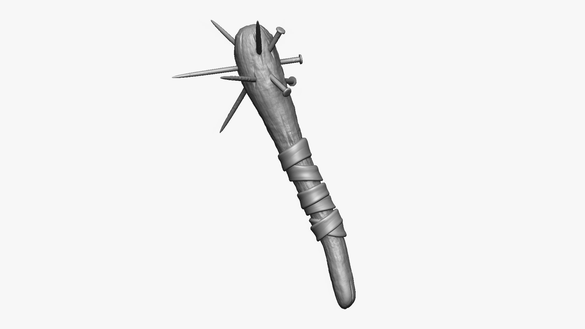 Weapon Cudgel Free 3D model_7