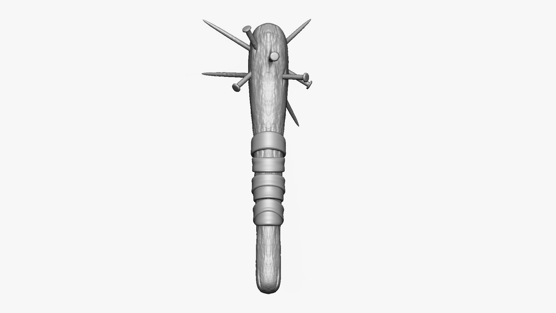 Weapon Cudgel Free 3D model_11