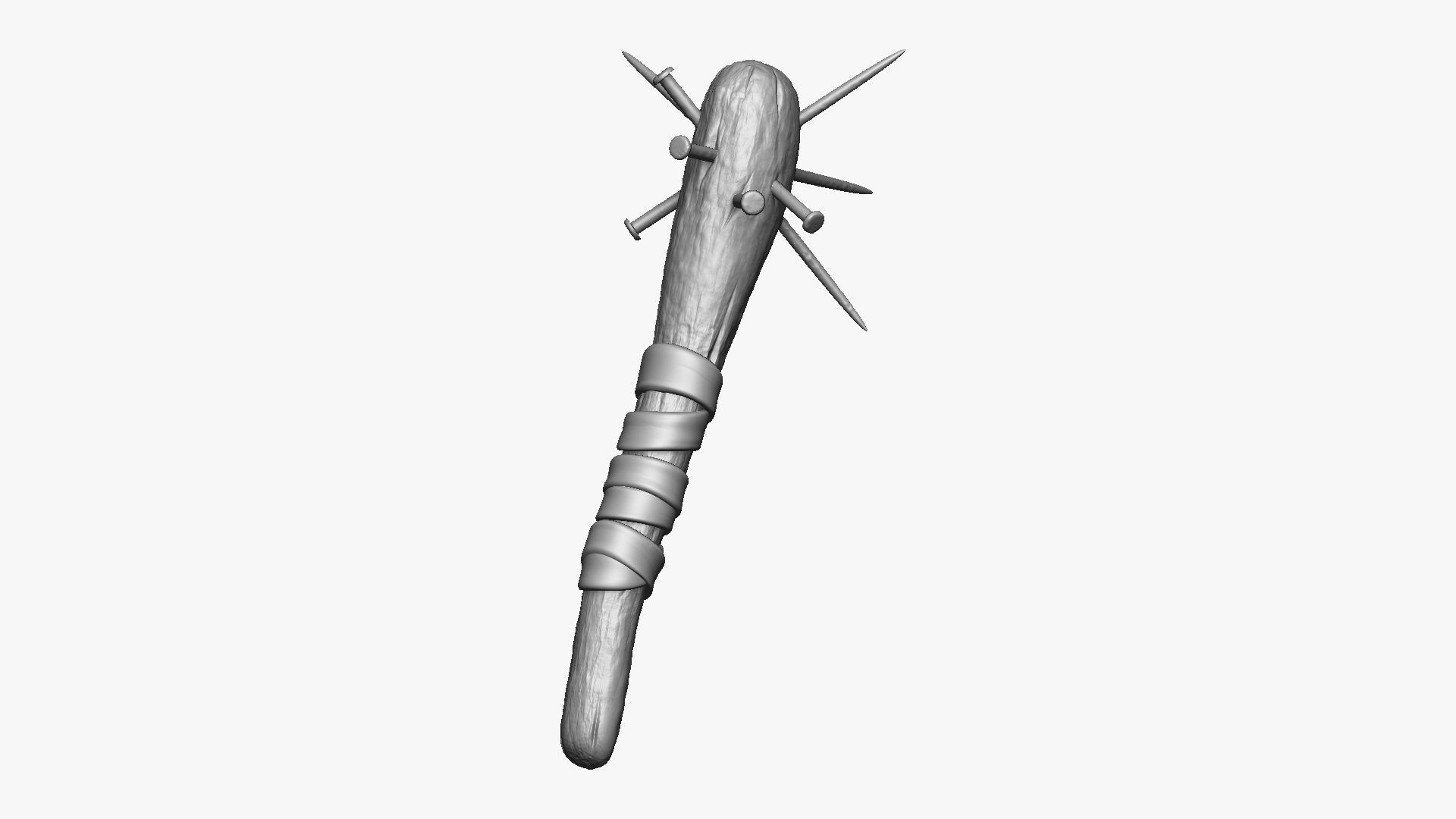 Weapon Cudgel Free 3D model_13