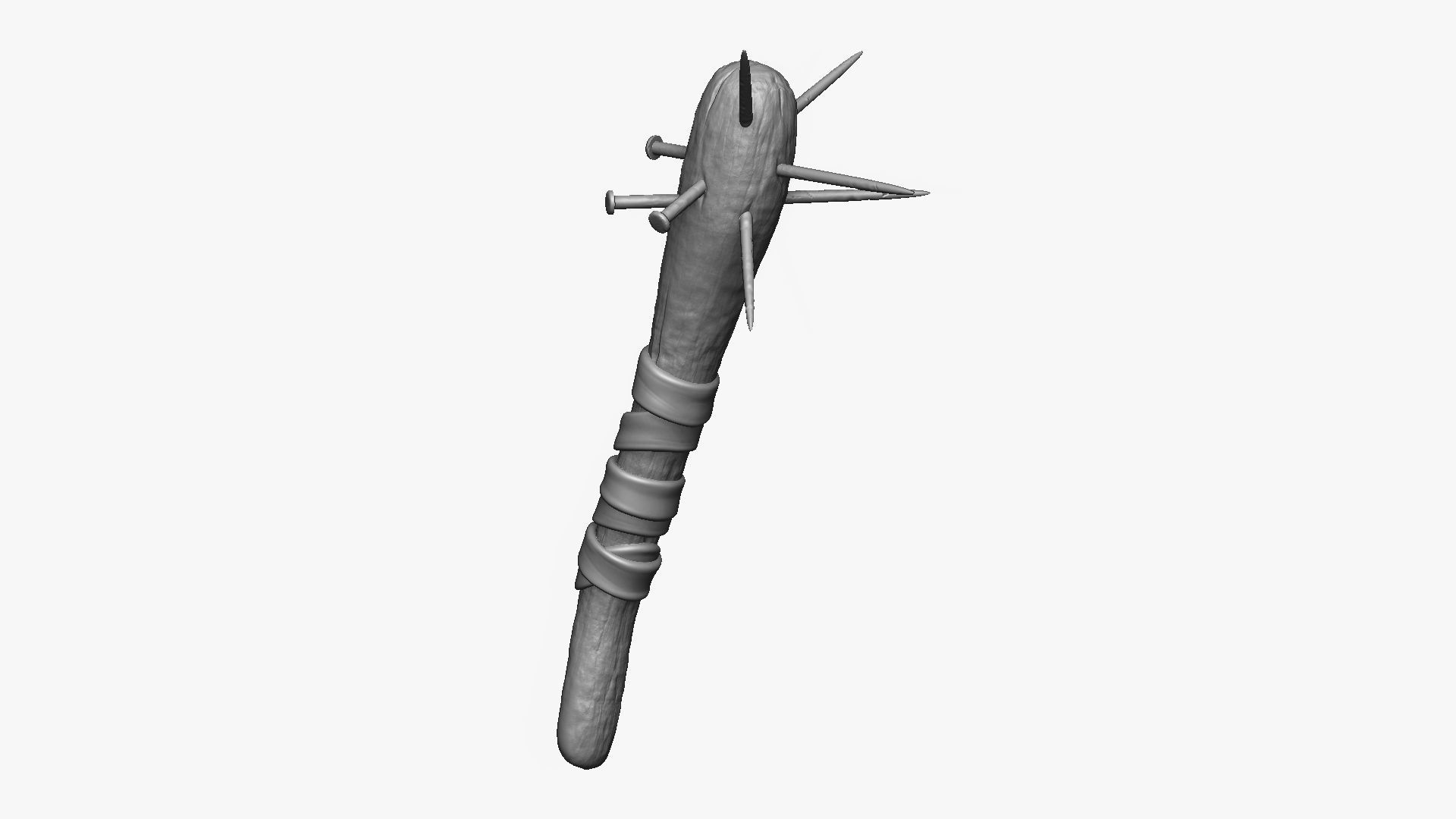 Weapon Cudgel Free 3D model_17