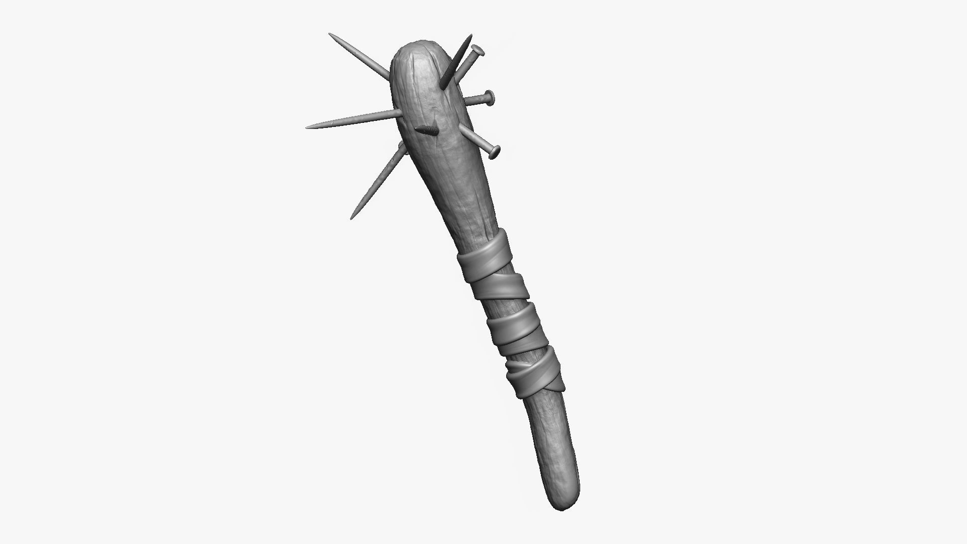 Weapon Cudgel Free 3D model_6