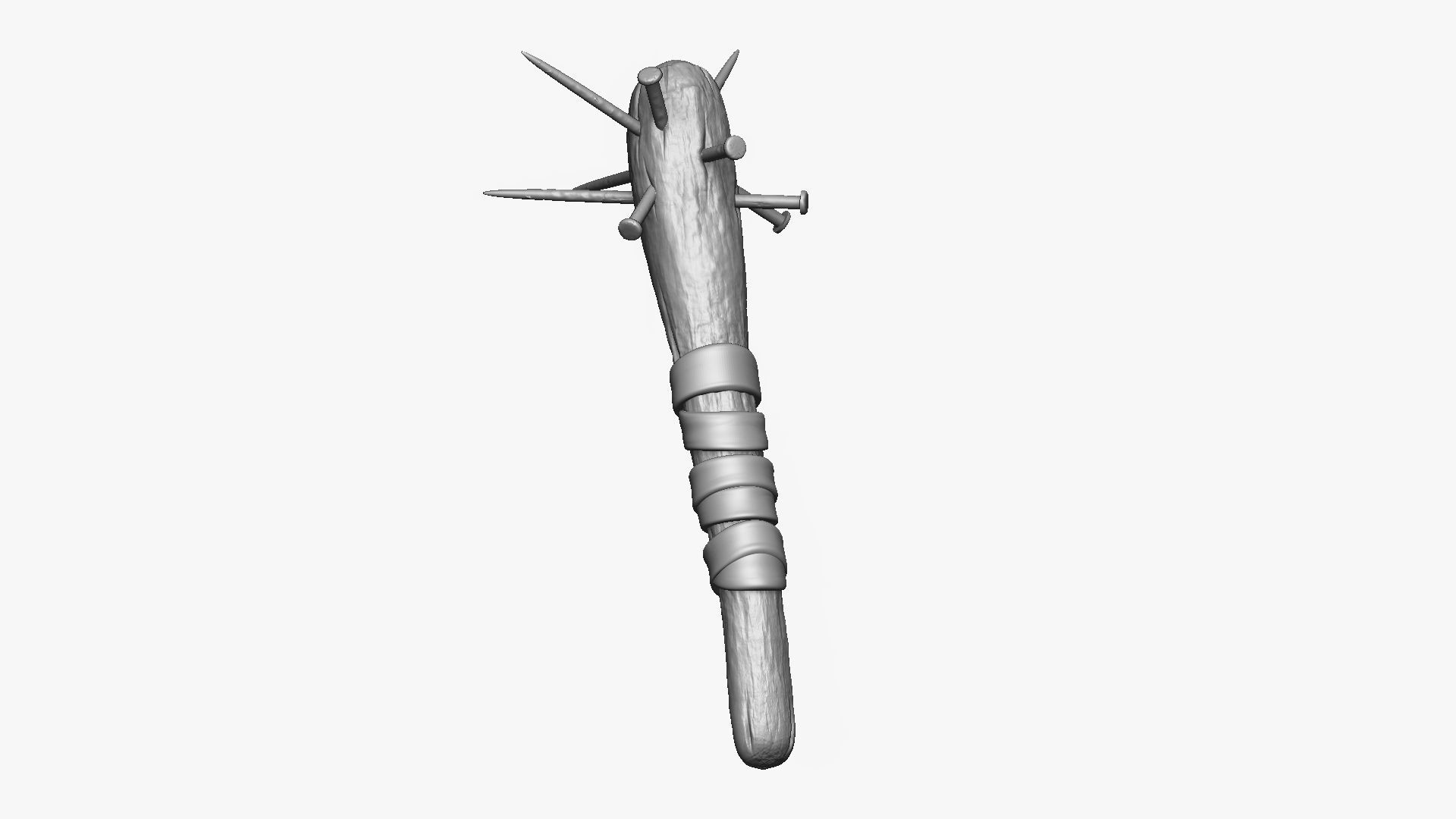 Weapon Cudgel Free 3D model_10