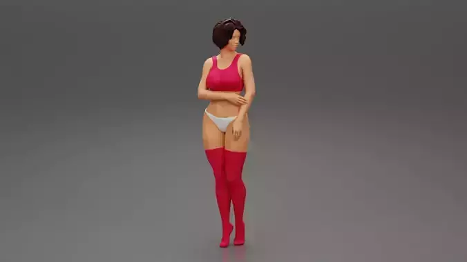 beautiful woman legs lingerie and stockings