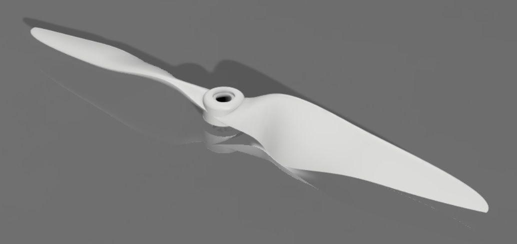 Propeller 9x45E CW 3D print model_1