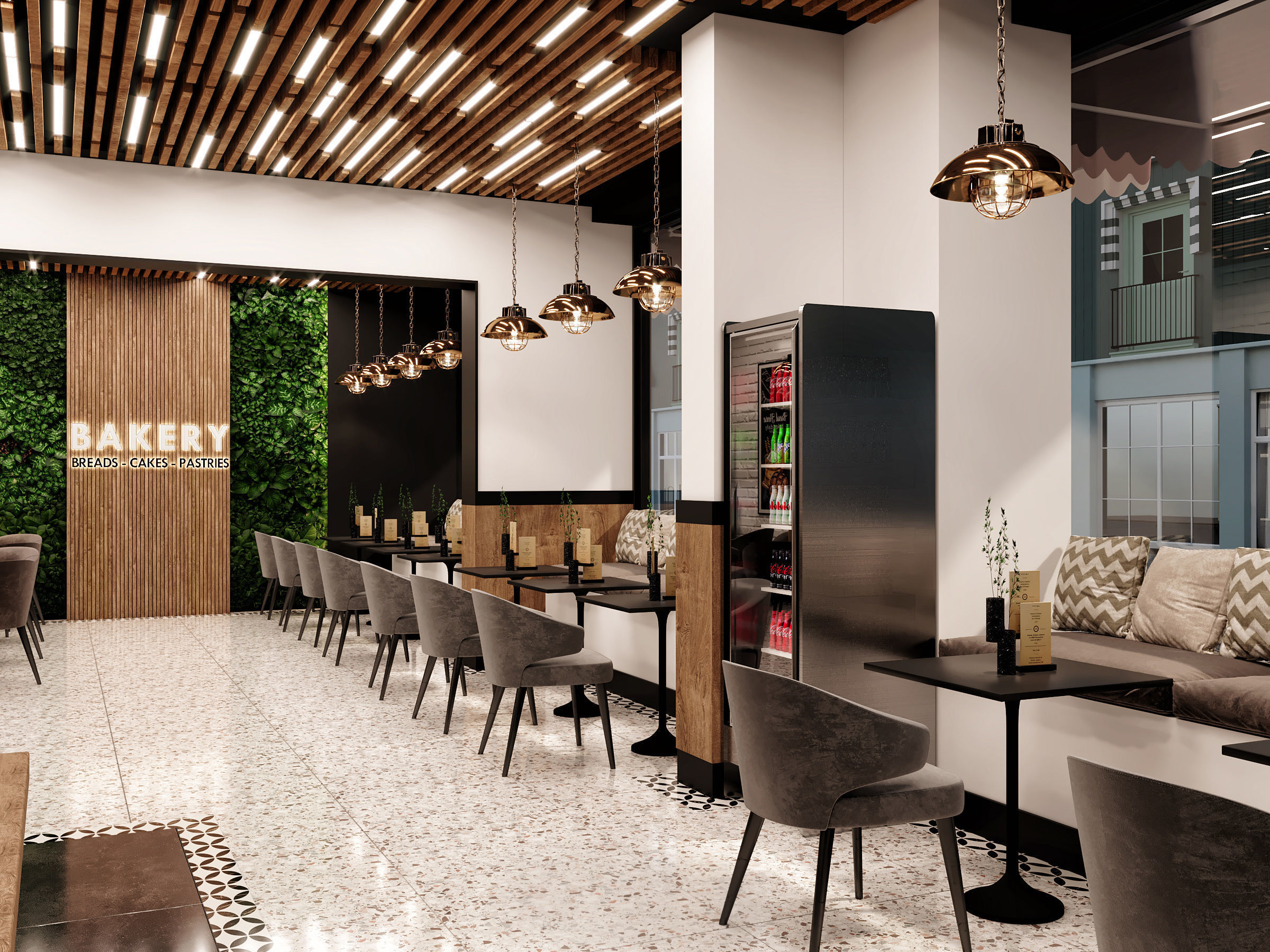 Bakery Patisserie Shop 3D Scene 3D model_1