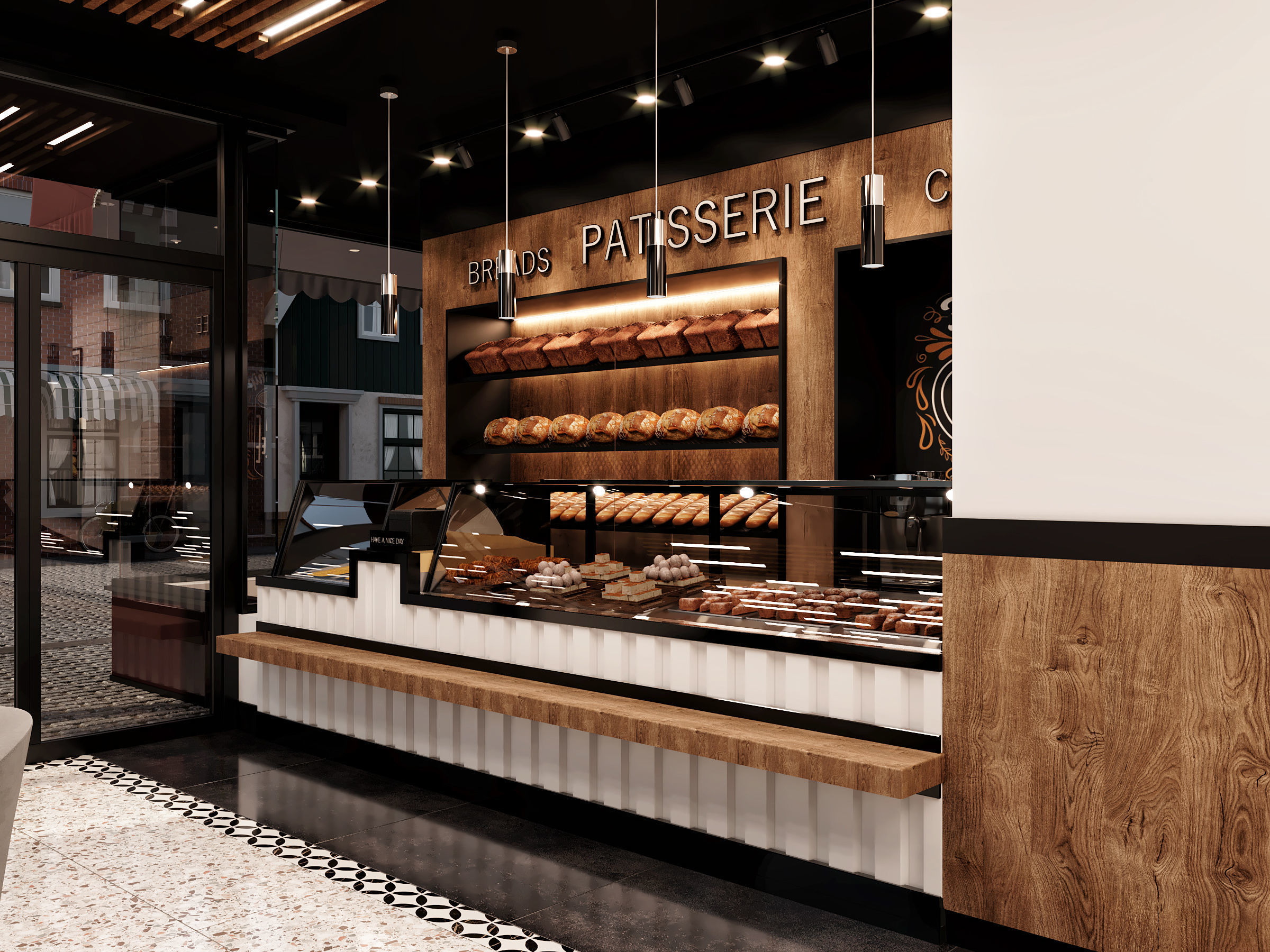Bakery Patisserie Shop 3D Scene 3D model_3