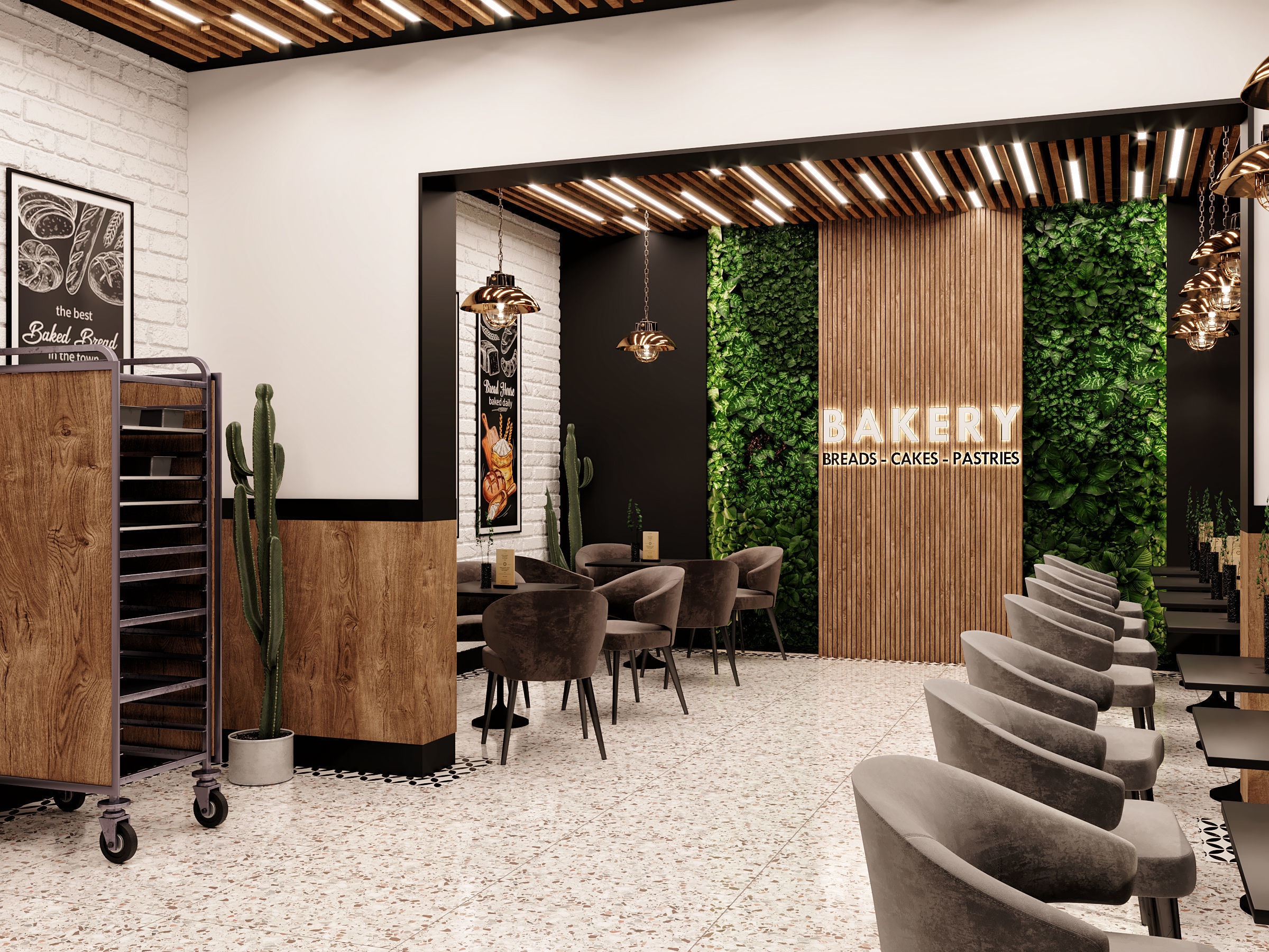 Bakery Patisserie Shop 3D Scene 3D model_2