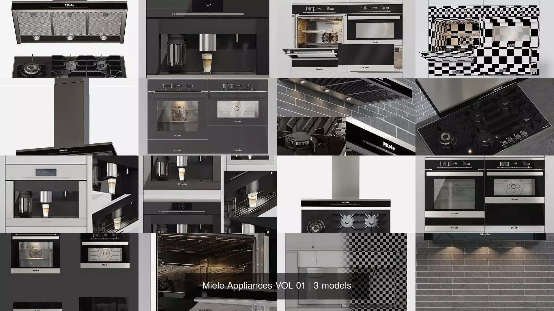 Miele Appliances-VOL 01 3D Model Collection_1