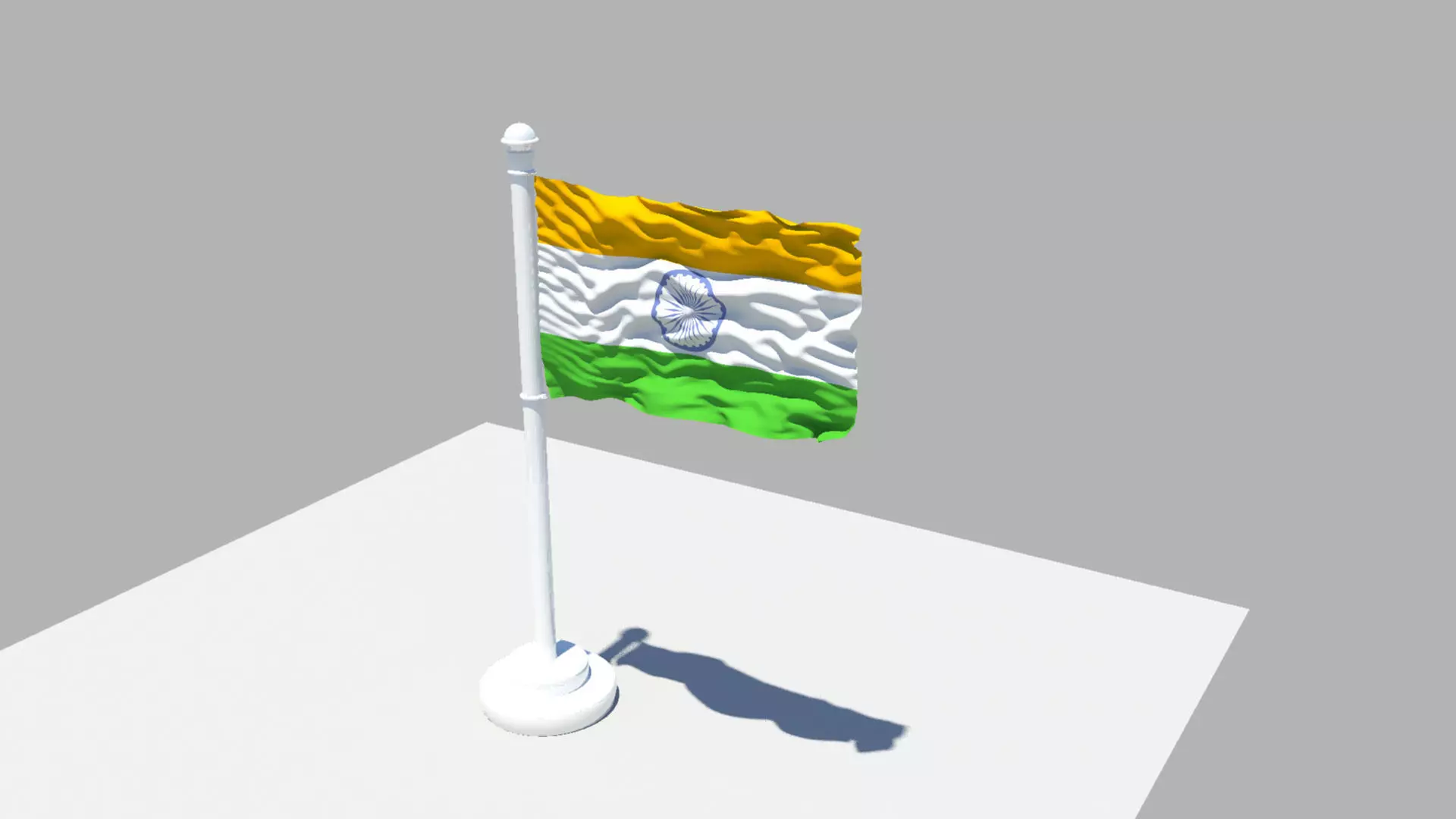 Indian flag 3D model_0