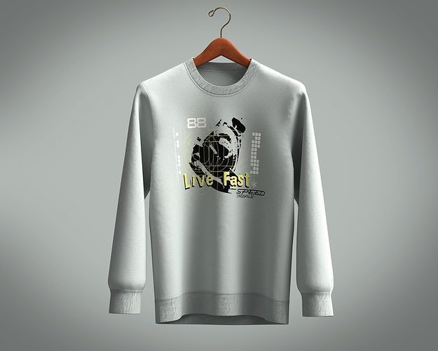Sweatshirt-LIVE FAST 3D model