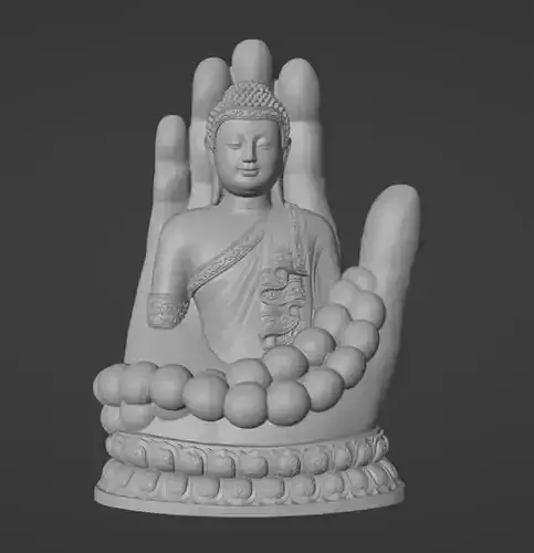 Buddha in Blessing Hand Pose
