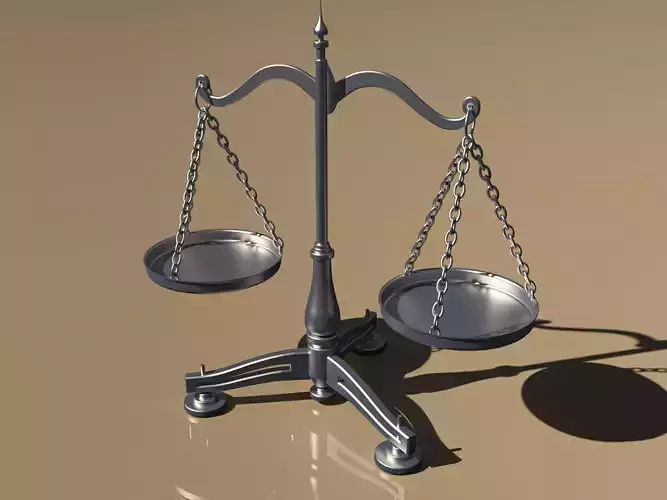 balanced scale and justice symbol