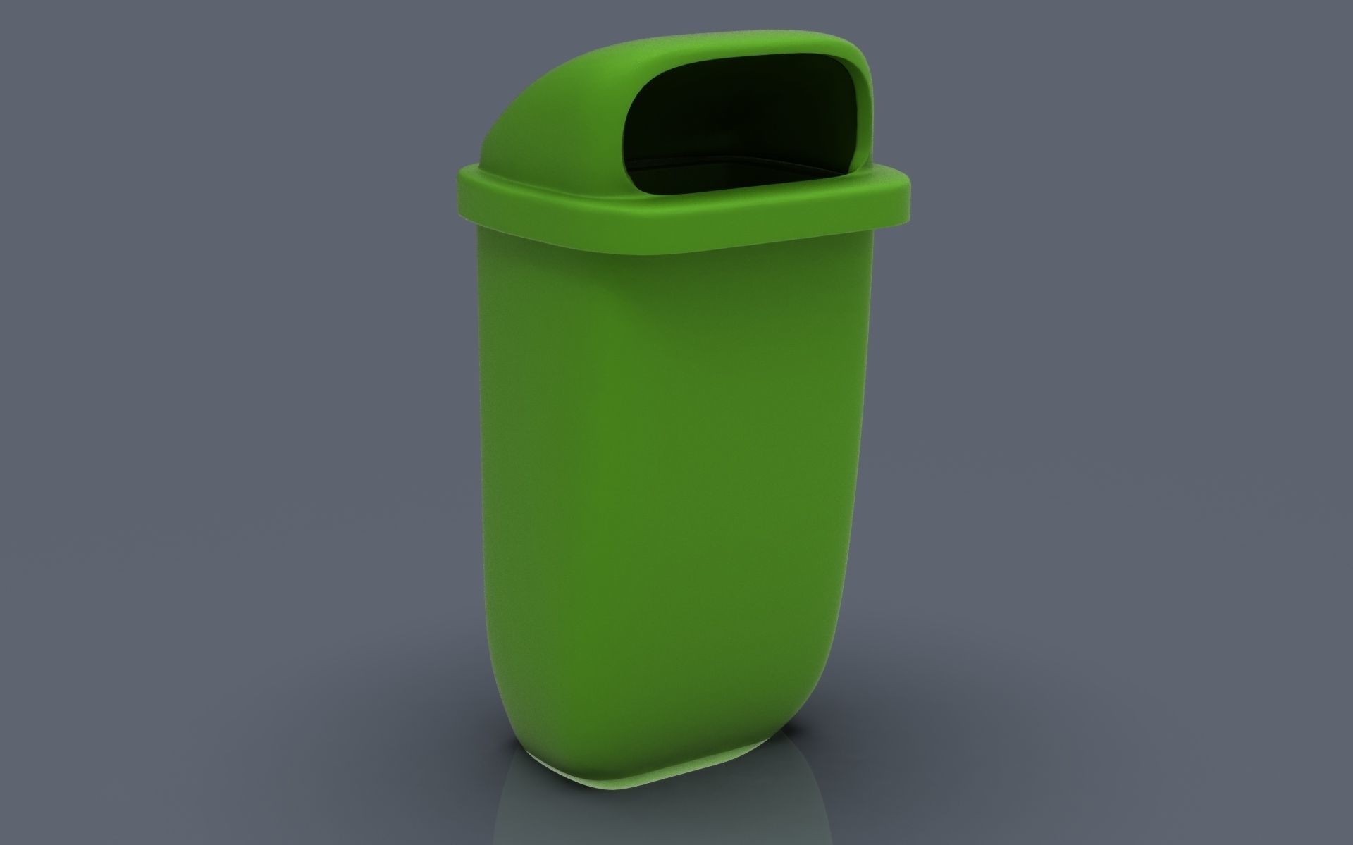Bus stop Trash bin 3D print model_1