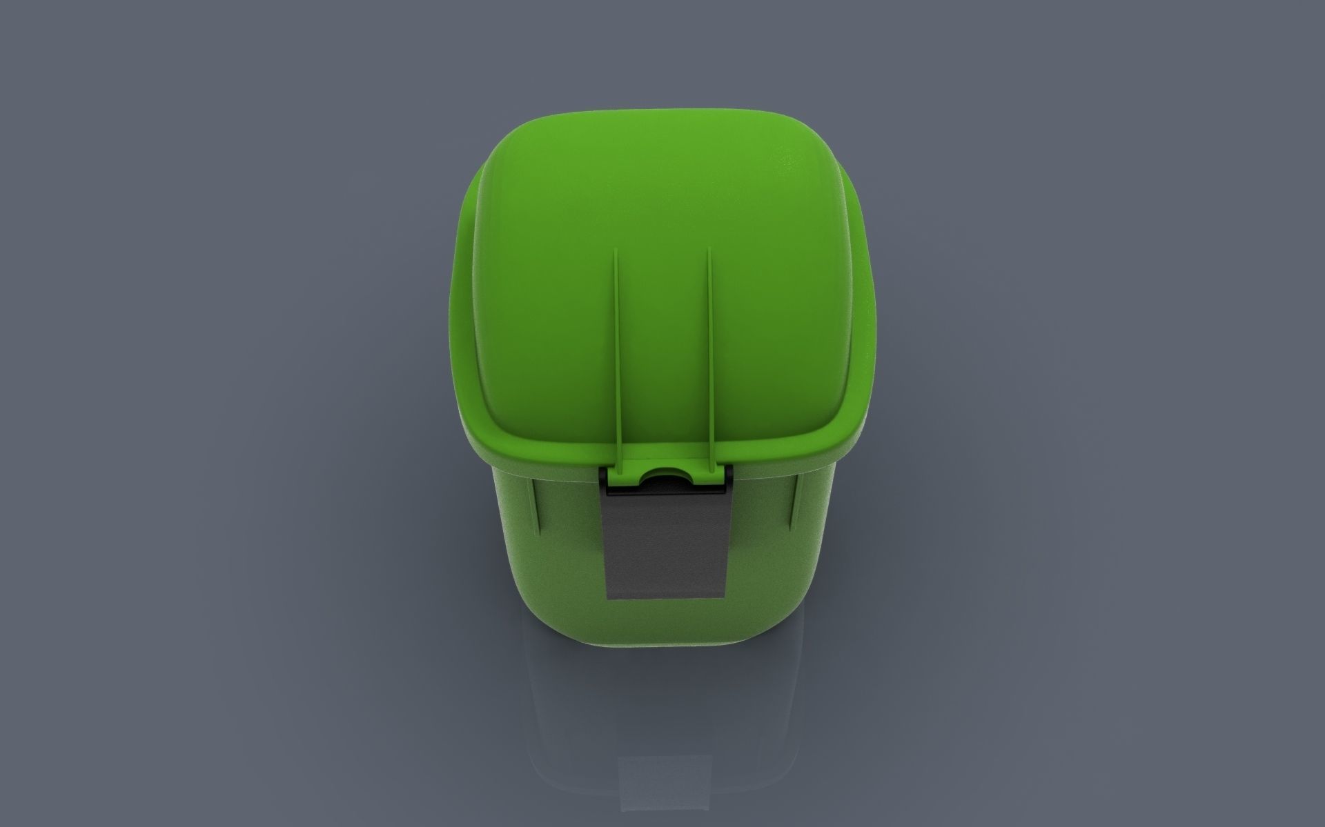 Bus stop Trash bin 3D print model_6