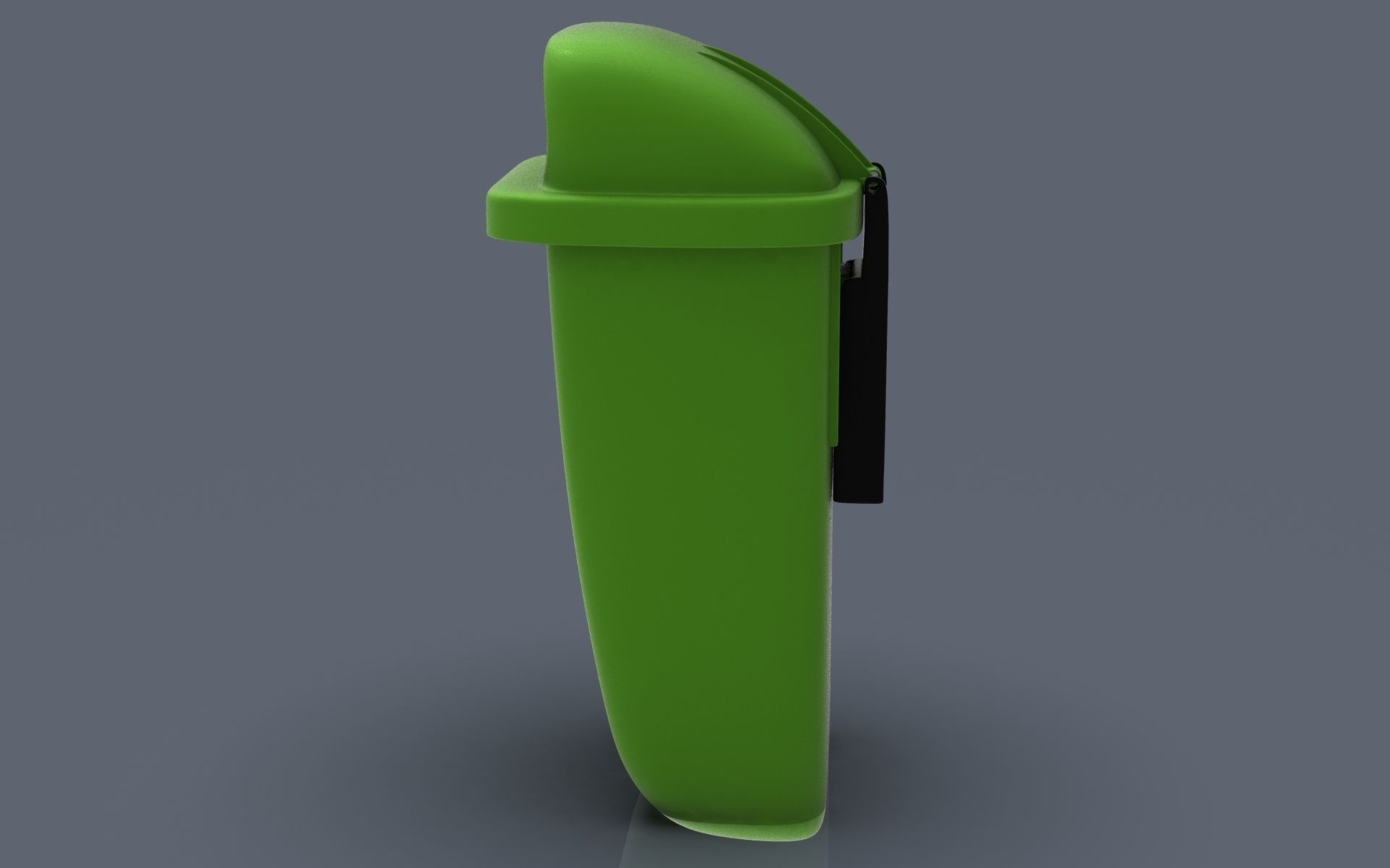 Bus stop Trash bin 3D print model_5