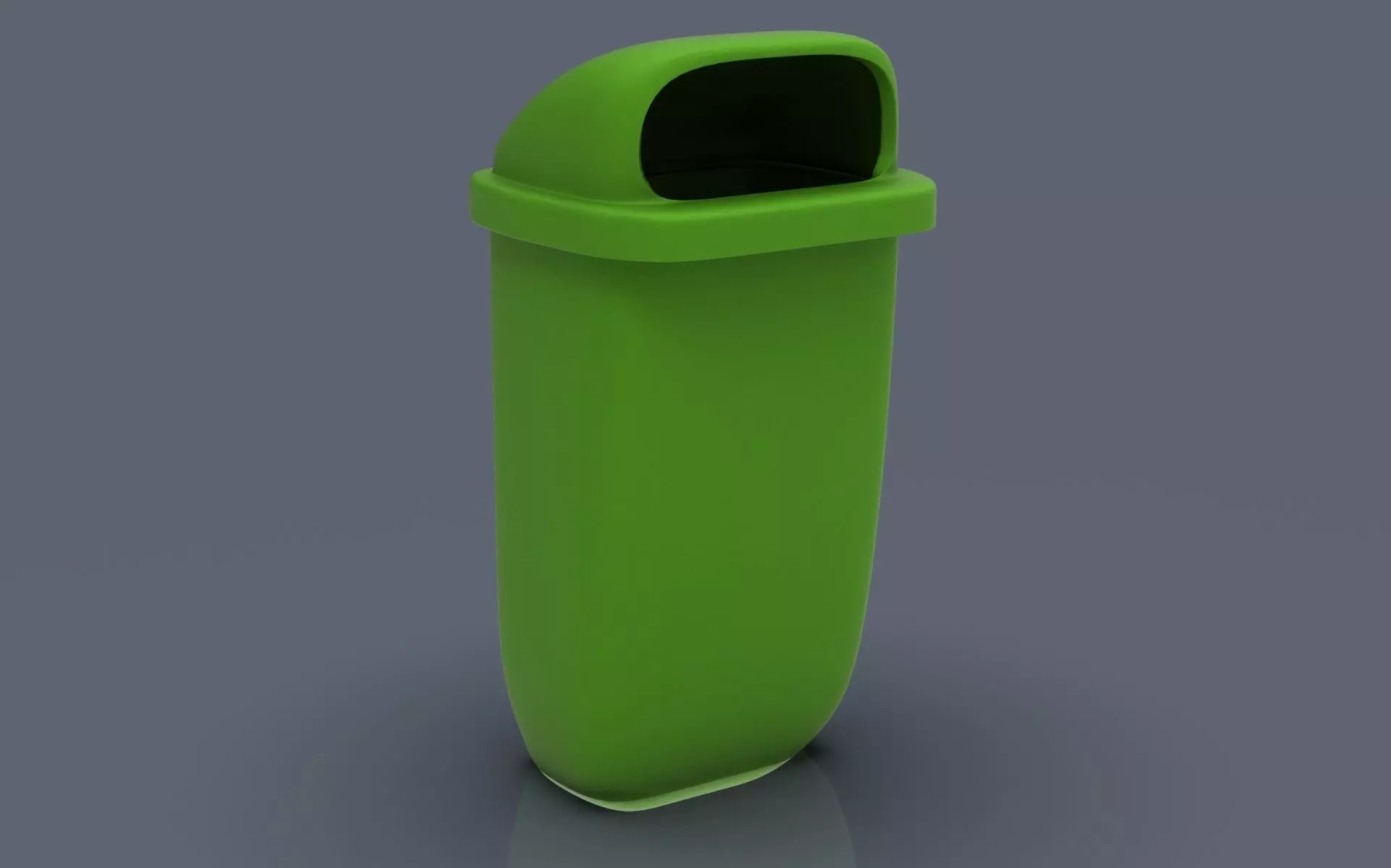 Bus stop Trash bin 3D print model_0