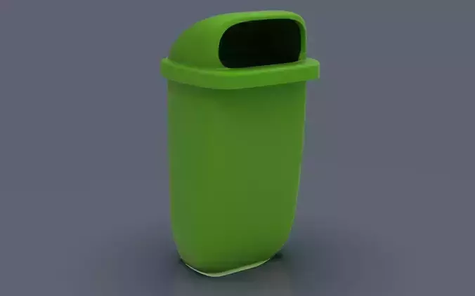 Bus stop Trash bin 3D print model