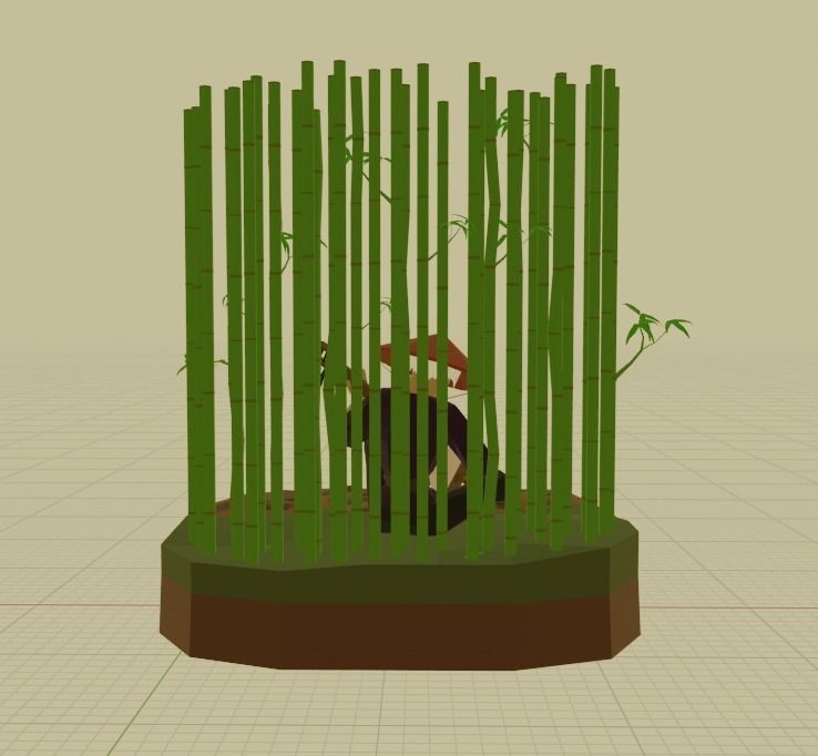 Japanese Traveler Low-poly 3D model_5