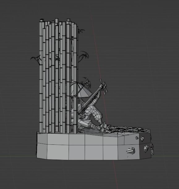 Japanese Traveler Low-poly 3D model_12