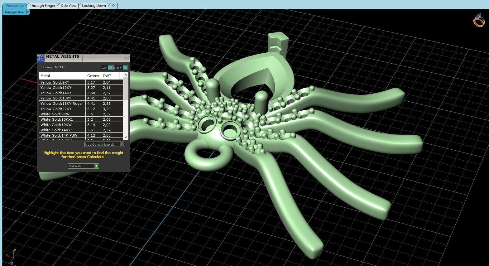 Pendant Spider 3D print model_10