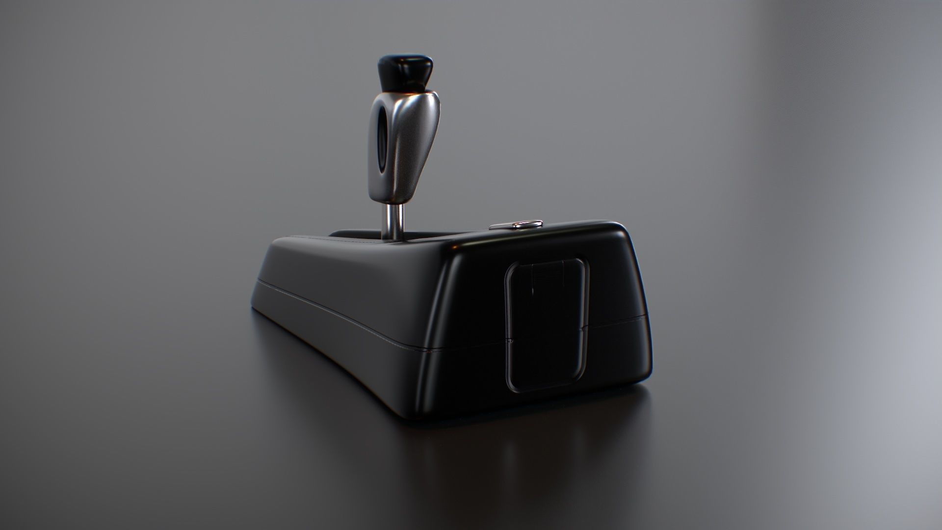 Futuristic Sci Fi Gear Lever Low-poly 3D model_7