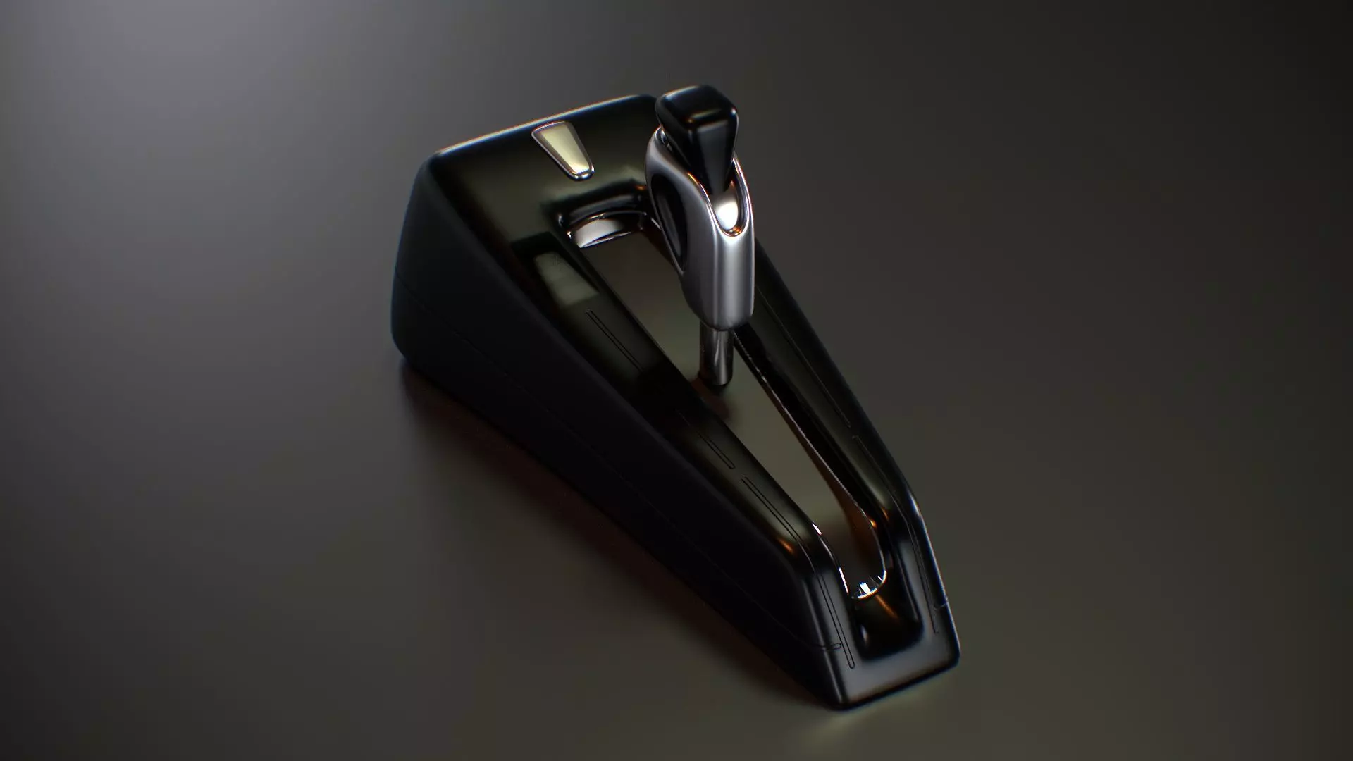 Futuristic Sci Fi Gear Lever Low-poly 3D model_0