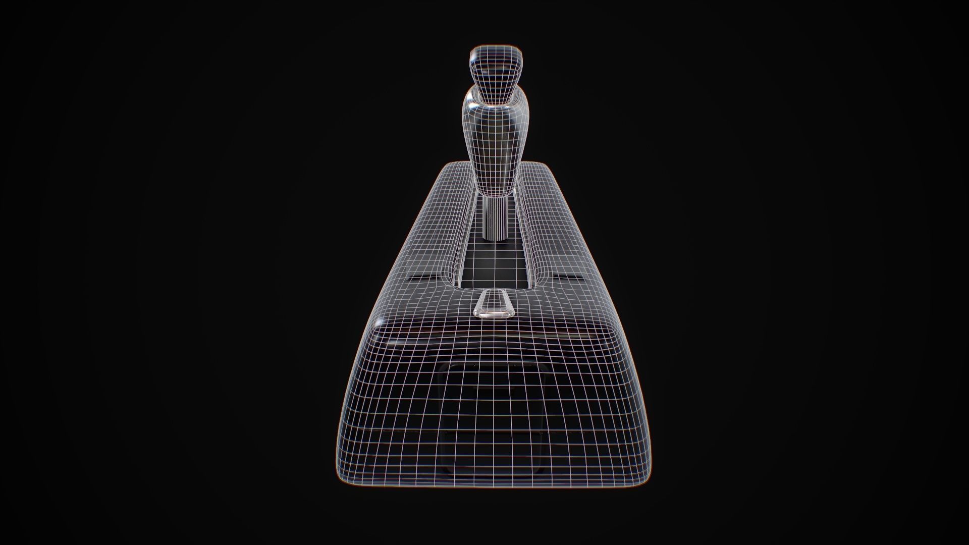 Futuristic Sci Fi Gear Lever Low-poly 3D model_11