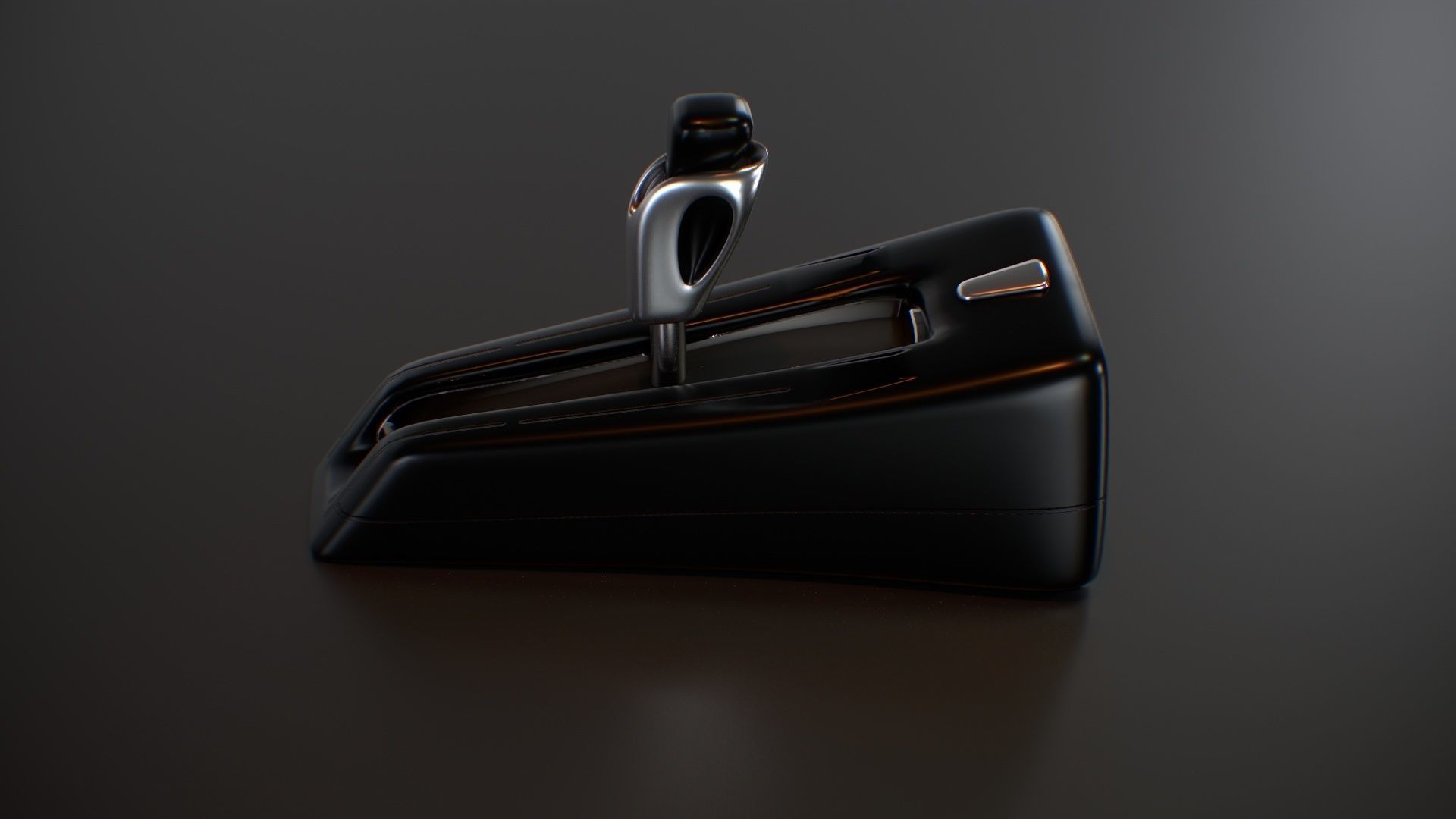 Futuristic Sci Fi Gear Lever Low-poly 3D model_3