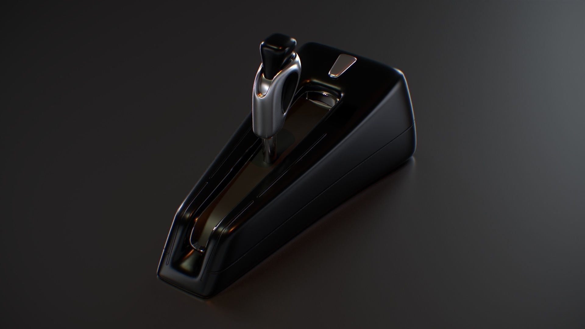 Futuristic Sci Fi Gear Lever Low-poly 3D model_2