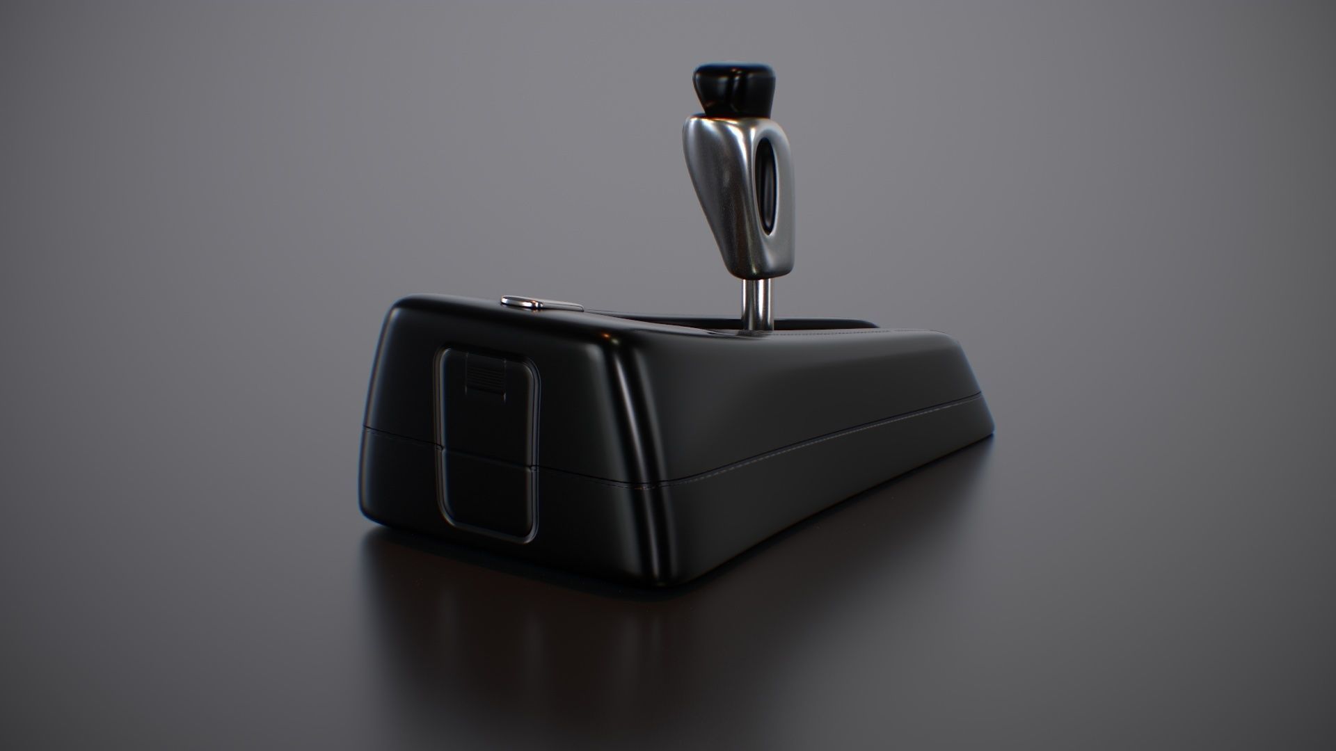 Futuristic Sci Fi Gear Lever Low-poly 3D model_6